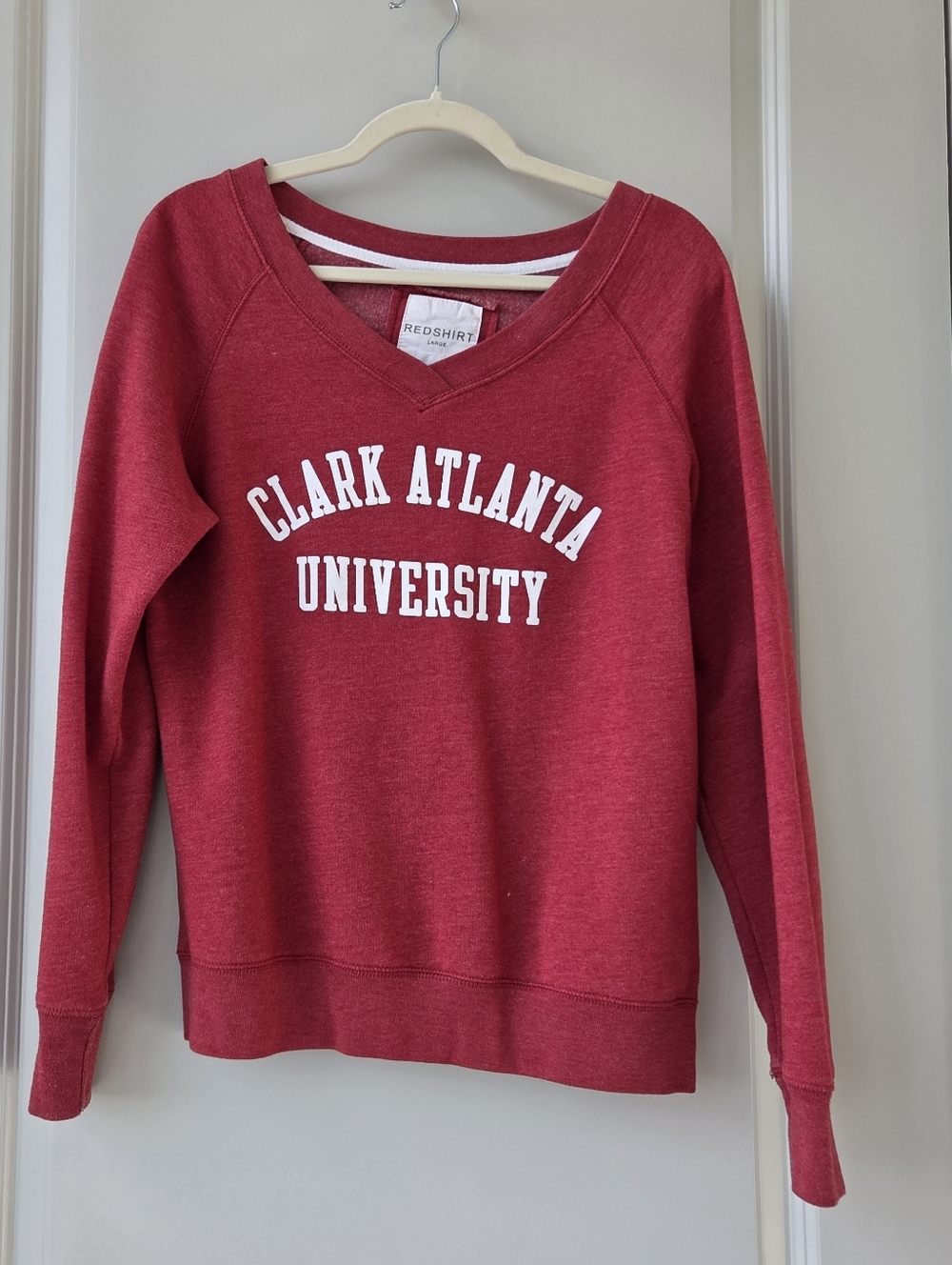Clark Atlanta University Red Crewneck Sweatshirt